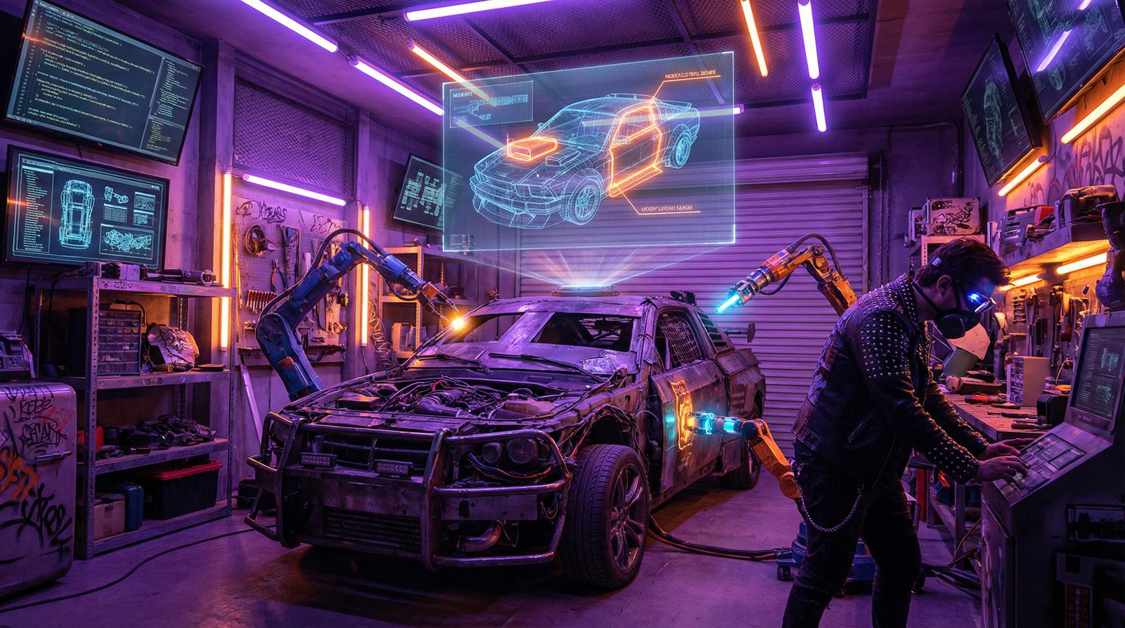 大象传媒AI汽车改装视频